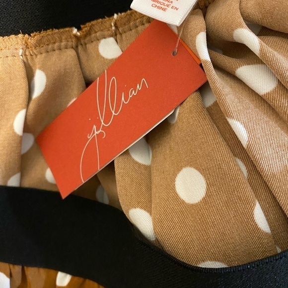 NEW Jillian Harris Brown Blogger’s Fav. Polka Dot Pleated Midi Skirt Plus Sz 2X - Picture 8 of 9